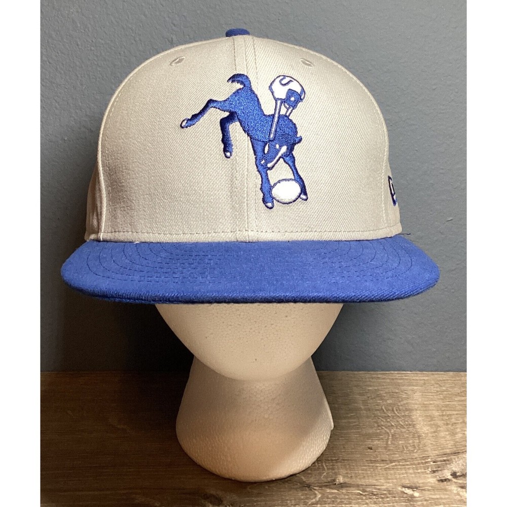 Indianapolis Colts NFL Team Apparel Stretch Fit Size OSFM Hat Cap Blue White